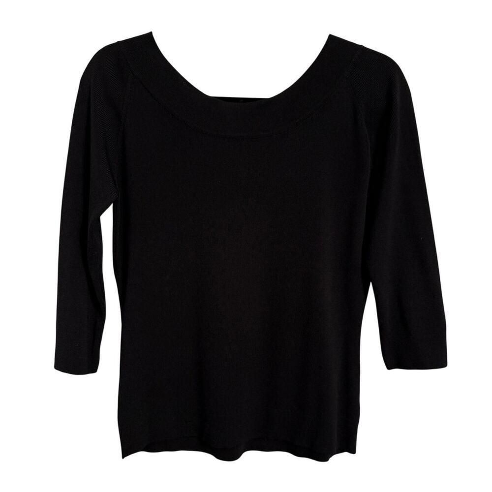 Joseph A. Women's XL Chic Capsule Soft Lightweight Knit 3/4 Sleeve Fitted Top